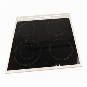 Glaskeramisk topplade til komfur fra Gorenje, Hisense og andre..